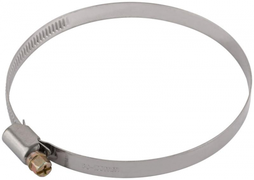 Хомут обжимной (нержавеющая сталь со сваркой) 80-100мм FIT 64289 фото 2