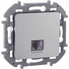 Розетка телефонная Inspiria RJ11 механизм алюм. IEK 673822
