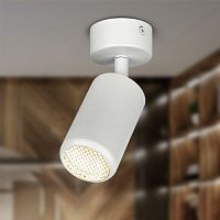 Светильник OL55 MR16 GU10 IP20 WH настен./потолочн. спот бел. Эра Б0061883