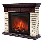 Портал Bricks 25 камень беж. шпон темн. дуб Firelight НС-1202848
