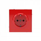 Розетка силовая KANT 2P+E без шторки красн. сатин DKC 7001033