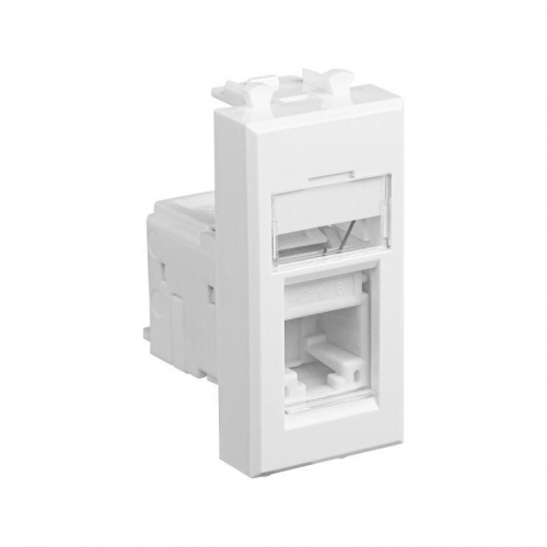 Розетка компьютерная 1мод. Avanti "Белое облако" RJ45 кат.6 модульная DKC 4400291 фото 2