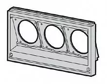 Панель лицевая 3отв. (16-32А 1х10/16А) 1ряд ABB 2CMA191084R1000