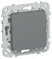 Выключатель 1-кл. СП FLITE ВС11-1-0-ФлМА 10А механизм мокрый асфальт IEK FI-V10-0-10-1-K80