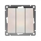 Выключатель 3-кл. СП Афина 10А IP20 механизм жемчуж. Universal A0043-OBr