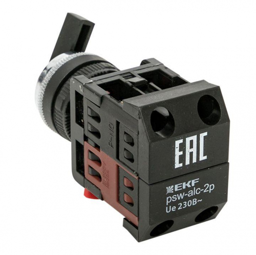 Переключатель  АLС-22 2P черн. NO+NC PROxima EKF psw-alc-2p фото 4
