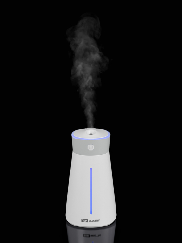 Портативный увлажнитель воздуха "Ареал мини", 0,38 л, RGB, насадки: вентилятор, ночник, белый, TDM фото 9