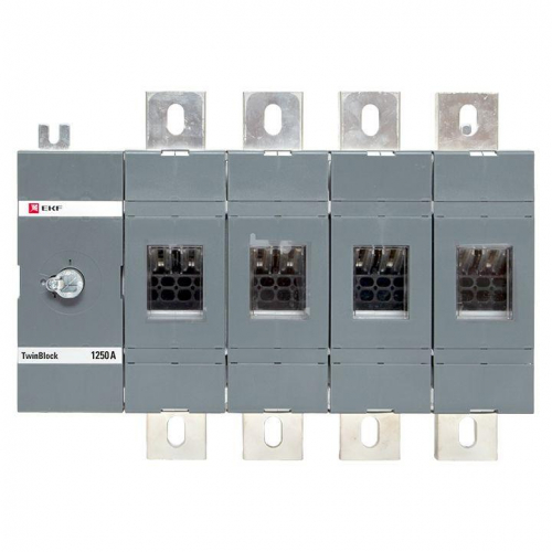 Рубильник 4п 1250А без рукоятки управления TwinBlock EKF tb-s-1250-4p фото 2
