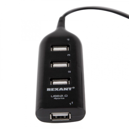 Разветвитель USB 2.0 на 4 порта Rexant 18-4105 фото 4