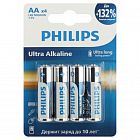 Элемент питания алкалиновый AA/LR6 1.5В Ultra (уп.4шт) Philips Б0062694
