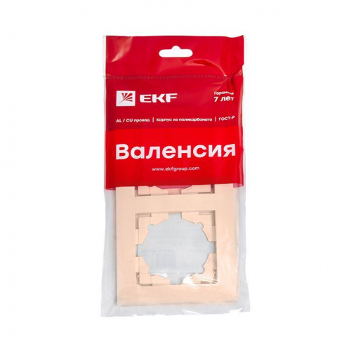 Рамка 2-м Валенсия крем. PROxima EKF EWM-G-302-20 фото 3