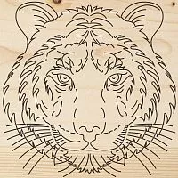 Доска для выжигания "Тигр" 150х150мм пакет Rexant 12-0903