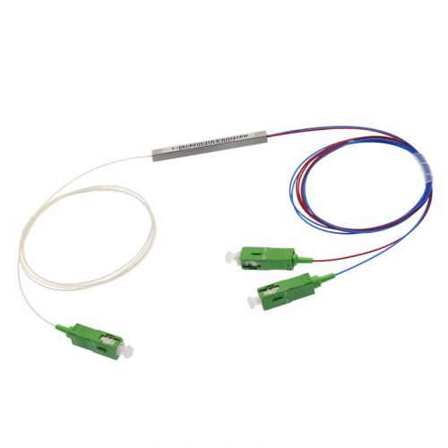 Сплиттер PLC 1х2 0.9мм гильза SC/APC SUPRLAN 09-0414