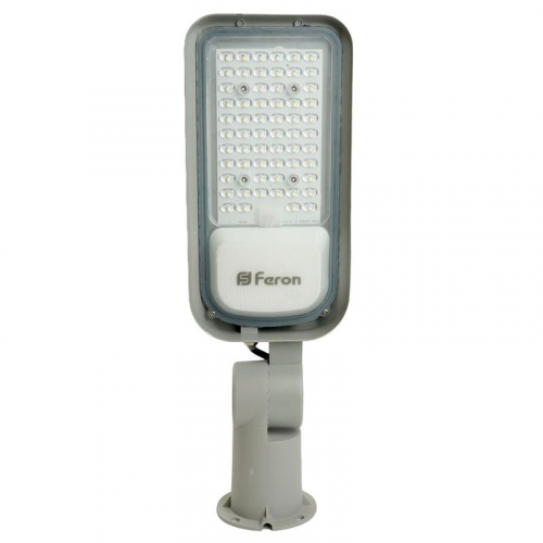 Светильник светодиодный SP3060 50Вт IP65 100-265В/50Гц уличный сер. FERON 48762
