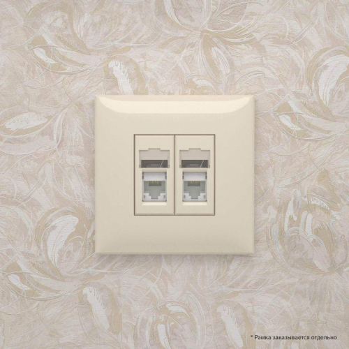 Розетка компьютерная 2-м СП Avanti "Ванильная дымка" RJ45 кат.6 DKC 4405294 фото 6