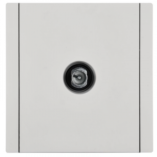 Розетка TV проходная FORTE&PIANO FP229 бел. IEK FP-A10-P-K01 фото 2