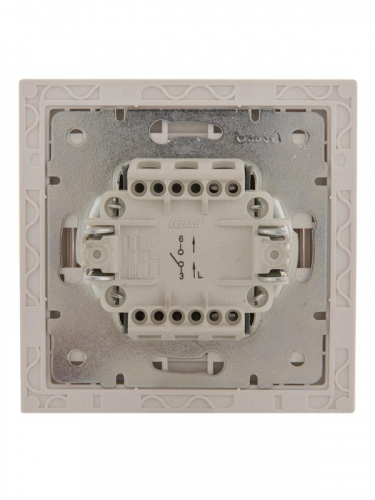 Выключатель 1-кл. СП Rain 10А IP20 бел. LEZARD 703-0202-100 фото 2