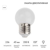 Лампа светодиодная 2Вт шар d45 5LED бел. E27 Neon-Night 405-115