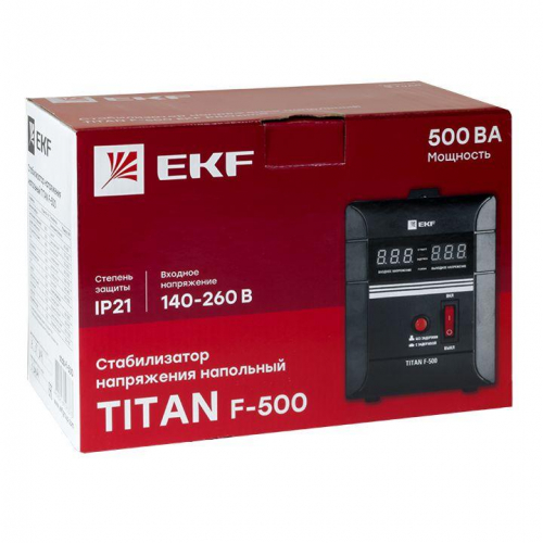 Стабилизатор напряжения напольный 0.5кВт PROxima EKF stab-f-500 фото 3
