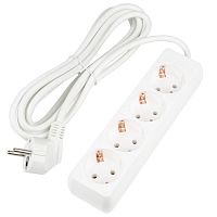 Удлинитель 4х3м с заземл. 16А Ultra S-GCU4-3 WHITE бел. Uniel UL-00010006