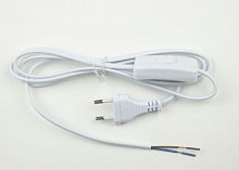 Шнур сетевой UCX-C10/02A-170 WHITE с вилкой и выкл. 2А 500Вт 1.7м бел. Uniel UL-00004428