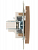 Механизм розетки компьютерной RJ45 Рейн матов. бронз. LEZARD 703-3188-139