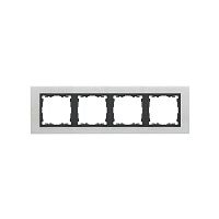 Рамка 4-м Simon82 Nature матов. сталь/графит (метал.) Simon 82847-31