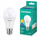 Лампа светодиодная LED20-A65/865/E27 20Вт грушевидная матовая 6500К холод. бел. E27 220В Camelion 13166