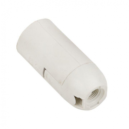 Патрон E14 пластик. подвесной термостойкий пластик бел. EKF LHP-E14-s фото 2