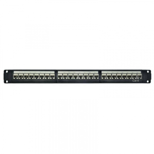 Патч-панель модульная 19дюйм 1U CAT6 24 порта RJ45 экранир. DKC RN6PPF24