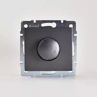 Механизм светорегулятора Рейн 500Вт с фильтром матов. черн. графит LEZARD 703-4188-116