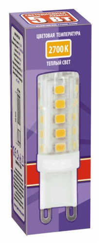 Лампа светодиодная PLED-G9 5Вт капсульная 2700К тепл. бел. G9 320лм 220-230В JazzWay 1032102B фото 2