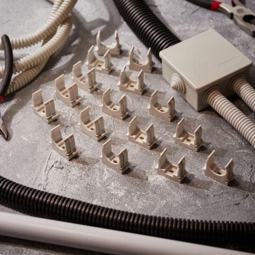 Держатель для труб (клипса) d25мм для монтажн. пистолета сер. Rexant 28-0425-1 фото 4