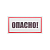 Наклейка знак электробезопасности "Опасно" 100х200мм Rexant 55-0016