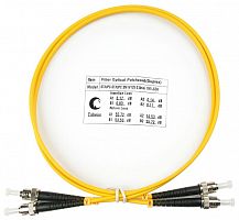 Шнур оптический FOP(d)-9-ST-ST-1m duplex ST-ST 9/125 sm 1м LSZH Cabeus 7552c