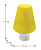 Светильник светодиодный NL-192 "Светильник желтый" 220В ночник с выкл. Camelion 12908