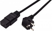 Кабель питания CEE 7/7-С19, 3х1.5, 220В, 16A, 3500 Вт, чёрный, 5м Filum FL-PC16-EU-C19-5M