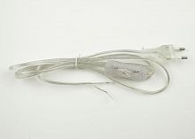Шнур сетевой UCX-C11/02A-170 CLEAR с вилкой и выкл. 2А 500Вт 1.7м прозр. Uniel UL-00004433