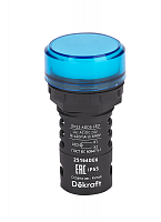Лампа коммутационная ADDS ЛК-22 d22 24В AC/DC IP55 LED син. DEKraft 25164DEK