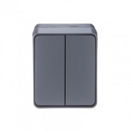 Выключатель 2-кл. ОП AtlasDesign PROFI IP54 10AX антрацит SE ATN544051 фото 4