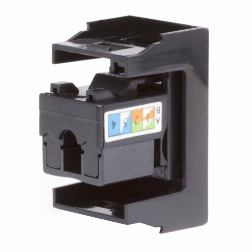 Розетка компьютерная 1-м 1мод. Viva RJ45 кат.6 черн. DKC 45258 фото 3