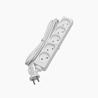 Удлинитель 5х3м без заземл. 10А IP20 S 5х3 2.2кВт ПВС2х0.75 Volsten 9306