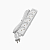 Удлинитель 5х3м без заземл. 10А IP20 S 5х3 2.2кВт ПВС2х0.75 Volsten 9306