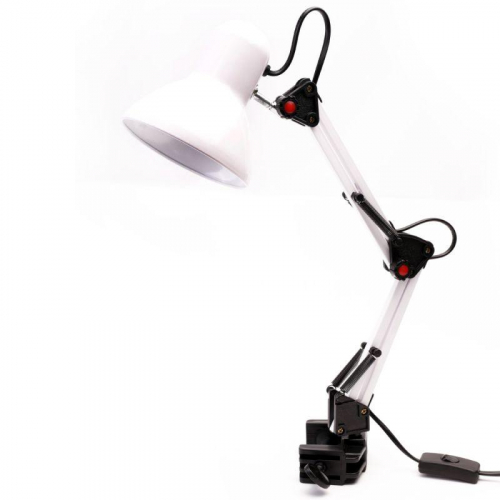 Светильник настольный UF-312P С01 230В 60Вт струбцина бел. Ultraflash 12894 фото 5