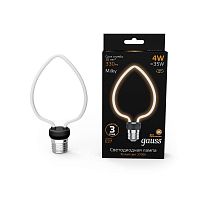 Лампа светодиодная филаментная Filament Artline 4Вт Heart матов. 2700К тепл. бел. Е27 330лм milky GAUSS 1003802104