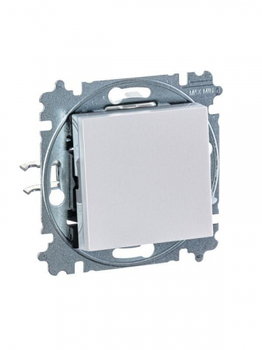 Выключатель кнопочный 1-кл. СП Levit IP20 жемчуж./ледяной ABB 2CHH599145A6068 фото 4