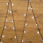 Гирлянда светодиодная "Шарики" 5м d25мм 25LED бел. 3.6Вт IP20 без контроллера провод ПВХ темн. зел. Neon-Night 303-555
