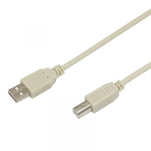 Шнур USB 2.0 (USB А-USB В) 3м бел. REXANT 18-1106 фото 4