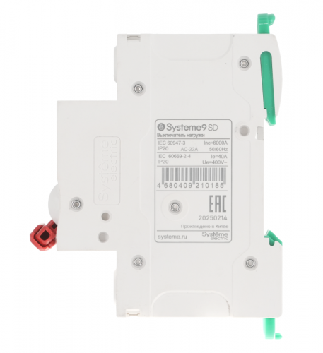 Выключатель нагрузки 2п 32А Systeme9 400В SE S9S40232 фото 3