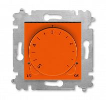 Терморегулятор Levit с поворотной ручкой 16А оранж./дым. черн. ABB 2CHH920003A6066